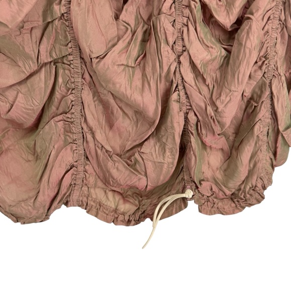 Hanna for La Journee Steampunk Whimsygoth Ruched Crinkle Maxi Skirt Size 2 Small - Picture 5 of 10